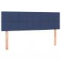 Preview: Boxspringbett mit Matratze & LED Blau 140x190 cm Stoff