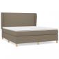 Preview: Boxspringbett mit Matratze Taupe 160x200 cm Stoff