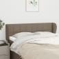 Preview: ARDEBO.de - Kopfteil mit Ohren Taupe 147x23x78/88 cm Stoff