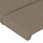 Preview: Kopfteil mit Ohren Taupe 147x23x78/88 cm Stoff