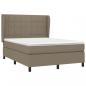 Preview: Boxspringbett mit Matratze Taupe 140x200 cm Stoff