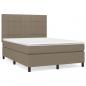 Preview: Boxspringbett mit Matratze Taupe 140x200 cm Stoff