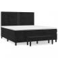 Preview: Boxspringbett mit Matratze Schwarz 180x200 cm Samt