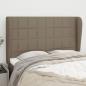 Preview: ARDEBO.de - Kopfteil mit Ohren Taupe 147x23x118/128 cm Stoff