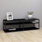 Preview: ARDEBO.de - TV-Schrank Schwarz 140x40x40,5 cm Hartglas