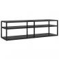 Preview: TV-Schrank Schwarz 140x40x40,5 cm Hartglas