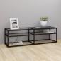 Preview: ARDEBO.de - TV-Schrank Transparent 140x40x40,5 cm Hartglas