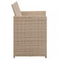 Preview: 2-Sitzer-Gartensofa mit Polstern Beige Poly Rattan