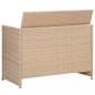 Preview: 2-Sitzer-Gartensofa mit Polstern Beige Poly Rattan