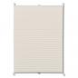 Preview: Plissee Faltrollo Rollo Jalousie klemmen 90x125cm Creme