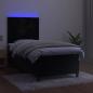 Preview: Boxspringbett mit Matratze & LED Schwarz 80x200 cm Samt