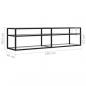 Preview: TV-Schrank Transparent 160x40x40,5 cm Hartglas