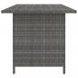 Preview: Garten-Esstisch Grau 110x70x65 cm Poly Rattan