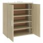 Preview: Schuhschrank Sonoma-Eiche 60x35x70 cm Holzwerkstoff