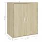 Preview: Schuhschrank Sonoma-Eiche 60x35x70 cm Holzwerkstoff