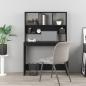 Preview: Schreibtisch mit Regal Schwarz 102x45x148 cm Holzwerkstoff