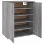 Preview: Schuhschrank Grau Sonoma 60x35x70 cm Holzwerkstoff