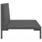 Preview: Gartensofas 2 Stk. mit Kissen Halbrundes Poly Rattan