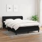 Preview: ARDEBO.de - Boxspringbett mit Matratze Schwarz 140x200 cm Stoff