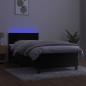 Preview: Boxspringbett mit Matratze & LED Schwarz 90x200 cm Samt