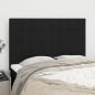 Preview: ARDEBO.de - Kopfteile 4 Stk. Schwarz 72x5x78/88 cm Stoff