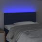 Preview: LED Kopfteil Blau 100x5x78/88 cm Stoff