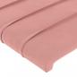 Preview: Bettgestell mit Kopfteil Rosa 90x190 cm Samt