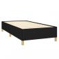 Preview: Boxspringbett mit Matratze Schwarz 90x200 cm Stoff