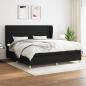 Preview: ARDEBO.de - Boxspringbett mit Matratze Schwarz 200x200 cm Stoff