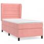 Preview: Boxspringbett mit Matratze Rosa 90x200 cm Samt