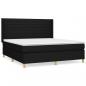 Preview: Boxspringbett mit Matratze Schwarz 180x200 cm Stoff