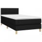 Preview: Boxspringbett mit Matratze Schwarz 90x190 cm Stoff