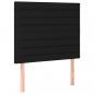 Preview: Kopfteile 2 Stk. Schwarz 90x5x78/88 cm Stoff