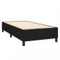 Preview: Boxspringbett mit Matratze Schwarz 90x200 cm Stoff