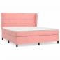 Preview: Boxspringbett mit Matratze Rosa 180x200 cm Samt