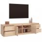 Preview: TV-Schrank 176x37x47,5 cm Massivholz Kiefer