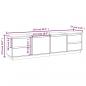 Preview: TV-Schrank 176x37x47,5 cm Massivholz Kiefer