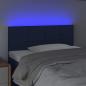 Preview: LED Kopfteil Blau 100x5x78/88 cm Stoff