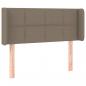 Preview: LED Kopfteil Taupe 103x16x78/88 cm Stoff