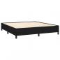 Preview: Boxspringbett mit Matratze Schwarz 180x200 cm Stoff