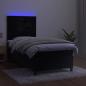 Preview: Boxspringbett mit Matratze & LED Schwarz 90x200 cm Samt