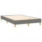 Preview: Boxspringbett mit Matratze & LED Dunkelgrau 120x200 cm Stoff