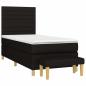 Preview: Boxspringbett mit Matratze Schwarz 90x190 cm Stoff