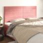 Preview: ARDEBO.de - Kopfteile 4 Stk. Rosa 90x5x78/88 cm Samt