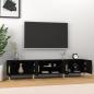 Preview: TV-Schrank Schwarz 180x31,5x40 cm Holzwerkstoff