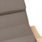 Preview: Schaukelstuhl Taupe Stoff