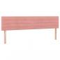 Preview: Kopfteile 2 Stk. Rosa 100x5x78/88 cm Samt