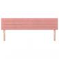 Preview: Kopfteile 2 Stk. Rosa 100x5x78/88 cm Samt