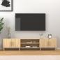 Preview: ARDEBO.de - TV-Schrank Sonoma-Eiche 180x31,5x40 cm Holzwerkstoff