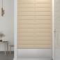 Preview: Wandpaneele 12 Stk. Creme 60x15 cm Stoff 1,08 m²